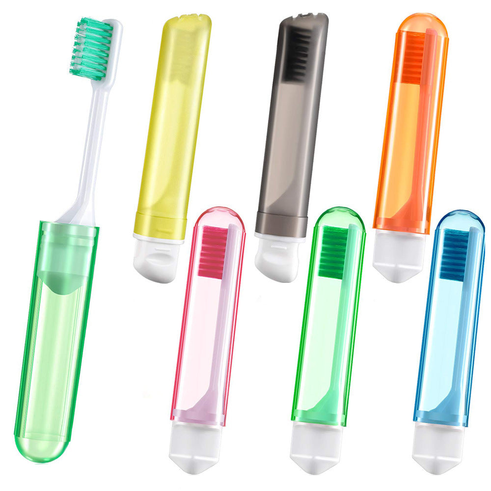 Portable Folding Toothbrush Colorful Ultra-Soft Bristle Travel Toothbrush Compact Storage Travel Outdoor Easy To Carry Toothbrush