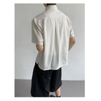 Casual Striped Short Sleeve Shirt for Men