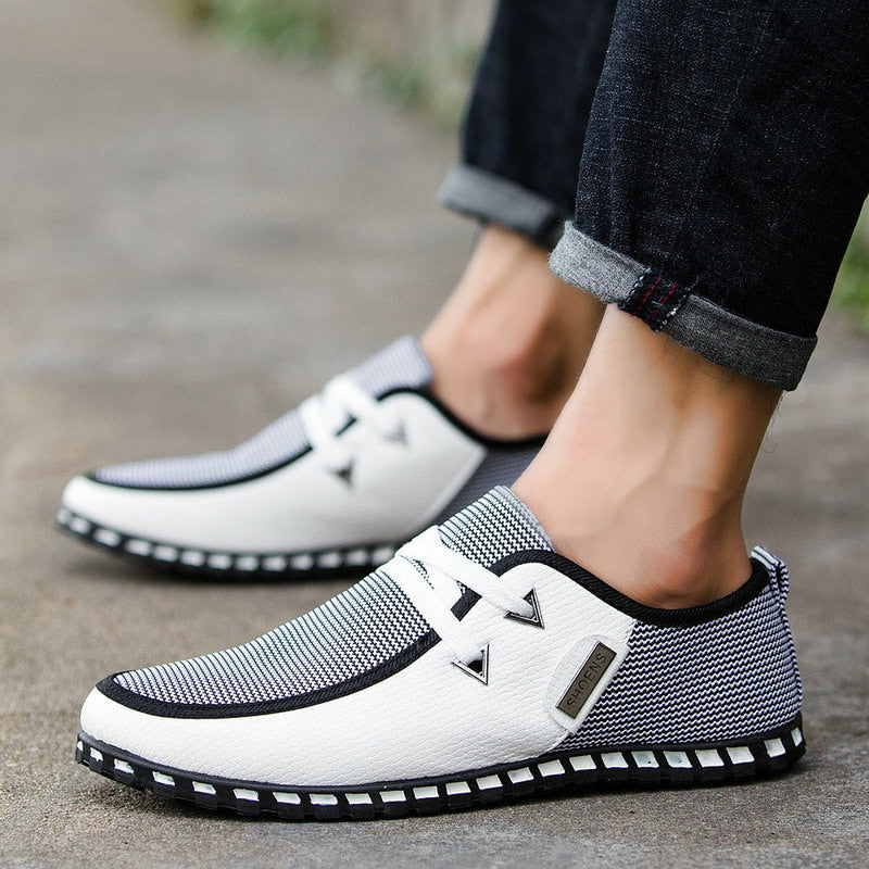 Male driving Shoes Fashion Men Flats Boat Shoes High Quality  Men Casual Shoes Slip On Loafers Casual shoes Big Size MM 58