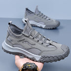 Work Safety Shoes for Men, Breathable Mesh Casual Shoes, Slip-Resistant Durable Hiking Shoes