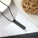 Islamic Ayat ul Kursi Bar Pendant Necklace