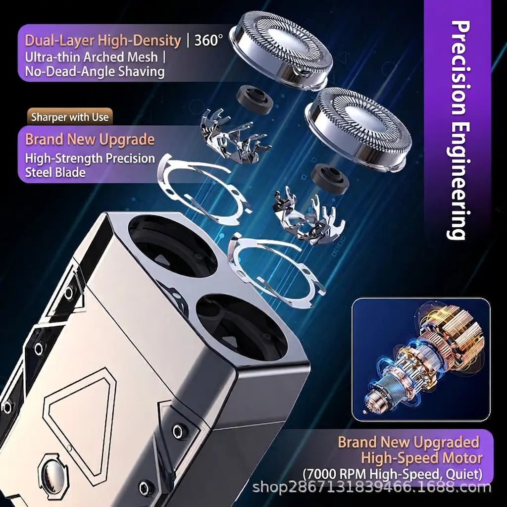 Men's Rechargeable Electric Razor – Portable & Washable | Aladinae