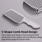 Men's V-Shaped Hair Clipper Comb – Grey Styling Comb | Aladinae