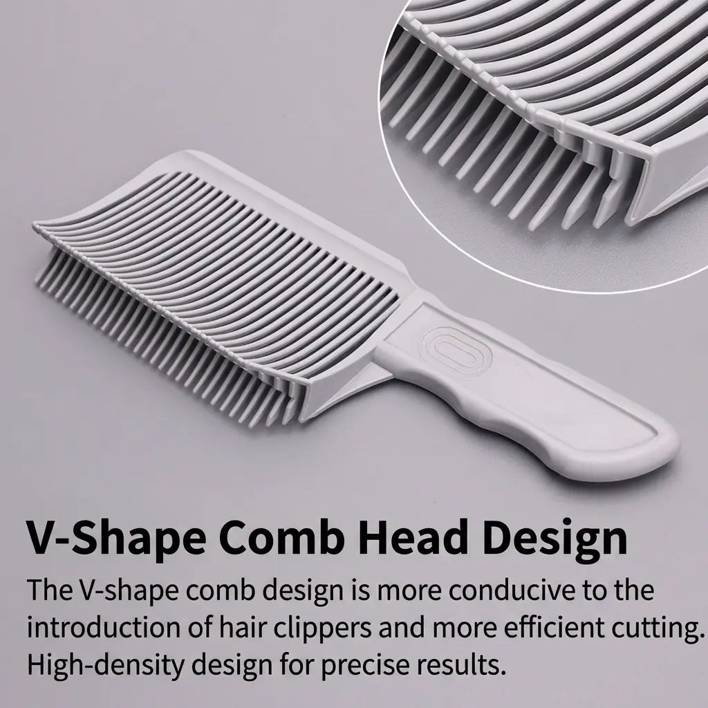 Men's V-Shaped Hair Clipper Comb – Grey Styling Comb | Aladinae