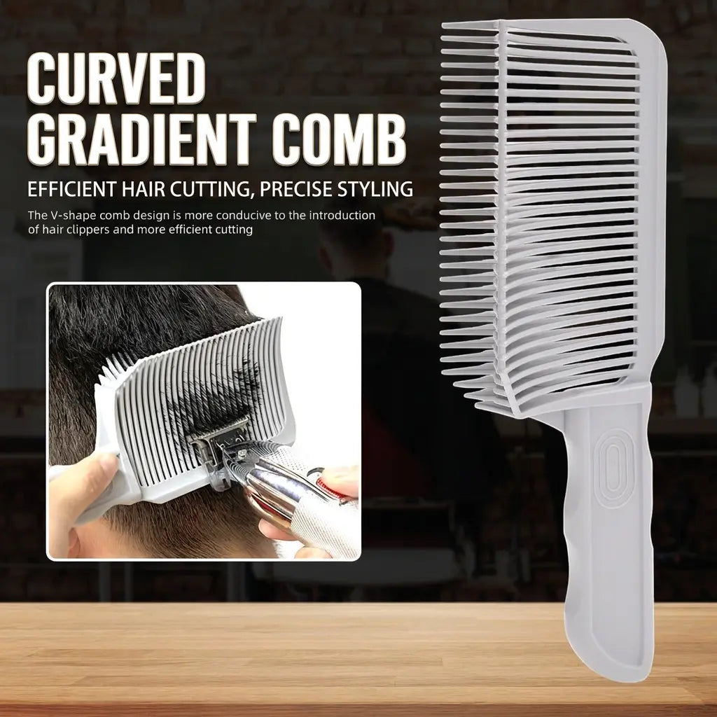 Men's V-Shaped Hair Clipper Comb – Grey Styling Comb | Aladinae