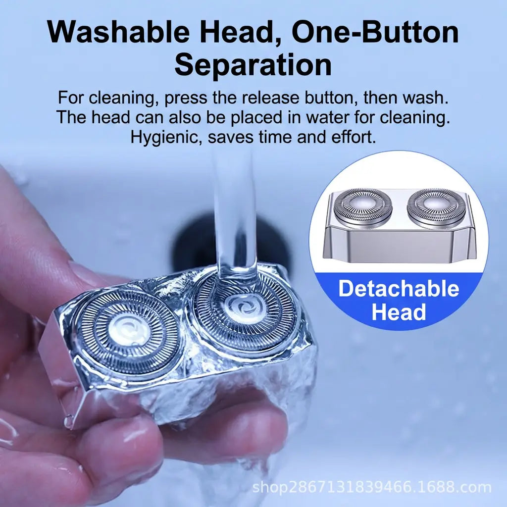 Men's Rechargeable Electric Razor – Portable & Washable | Aladinae