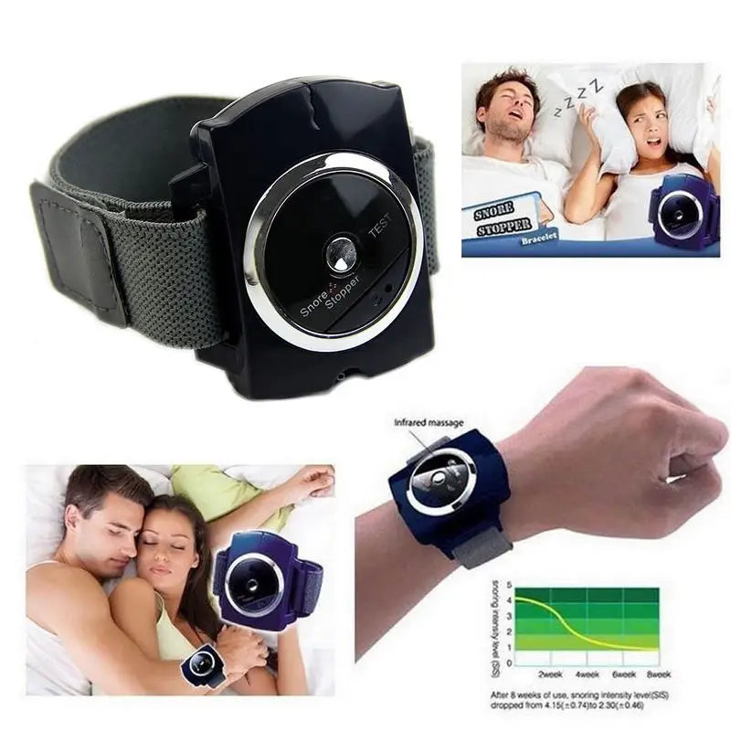 Anti-Snore Wristband Device - Black