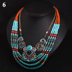 Bohemian Long Tassel Necklace For Women Handmade Vintage Jewelry
