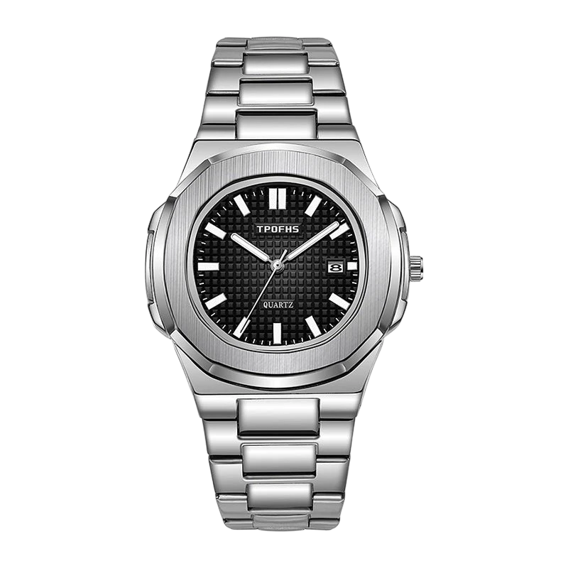 Men's Blue Dual Calendar Steel Watch | Aladinae