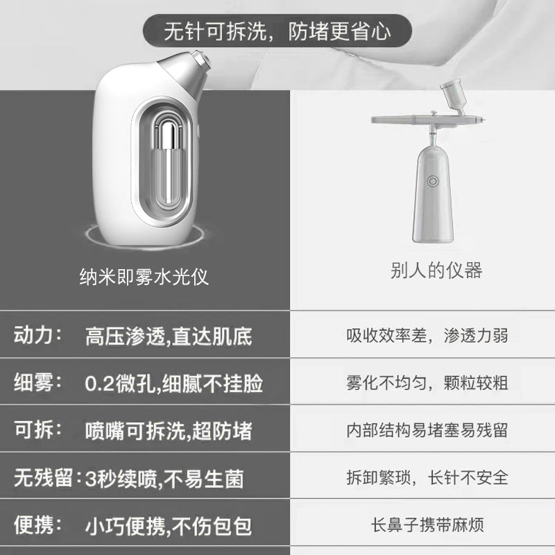 New nano high-pressure oxygen injection instrument hydration instrument spray household handheld portable beauty instrument moisturizing imported essence