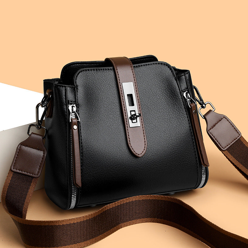 Cross-border niche high-end bucket bag for women 2025 spring new style fashionable all-match handbag trendy shoulder messenger bag