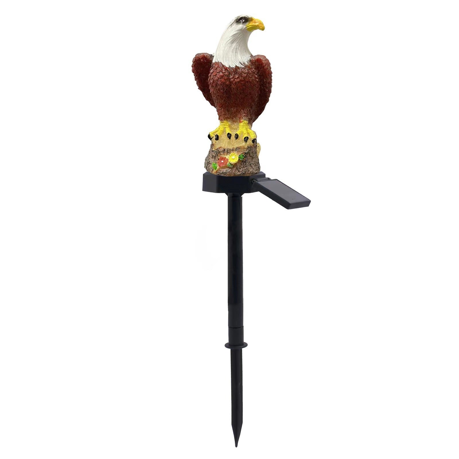 Amazon Solar Animal Statue Ornaments Outdoor Garden Statue Courtyard Landscape Decoration Owl Light Ground Plug
