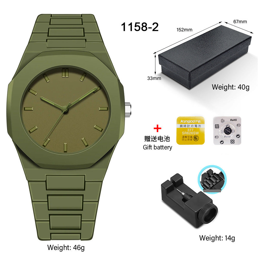 SHUAIKE new personality fashion large dial women's watch candy color trend fashion watch decorative color watch