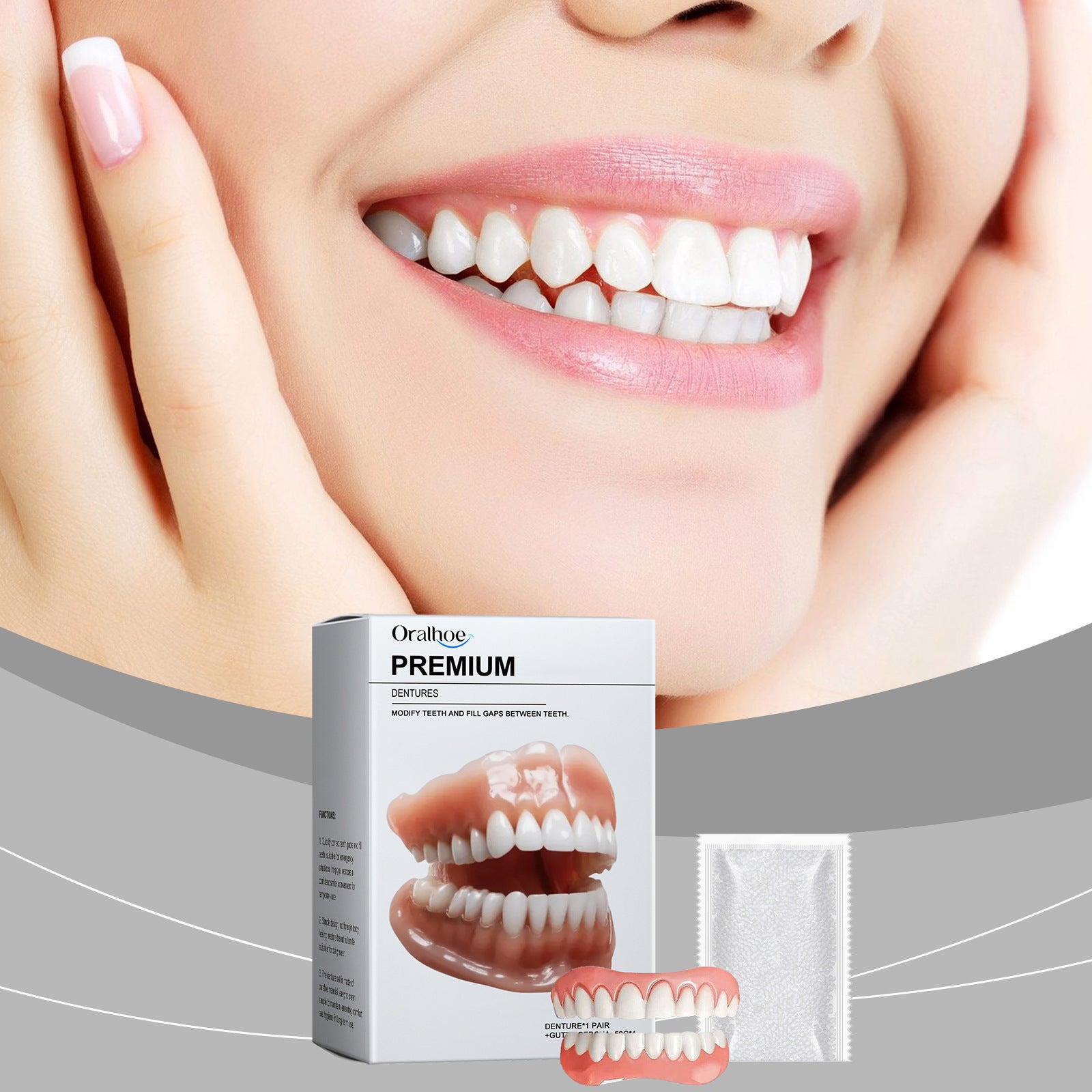 ORALHOE dental prostheses enhance the beauty of your smile. These prostheses allow you to smile freely.