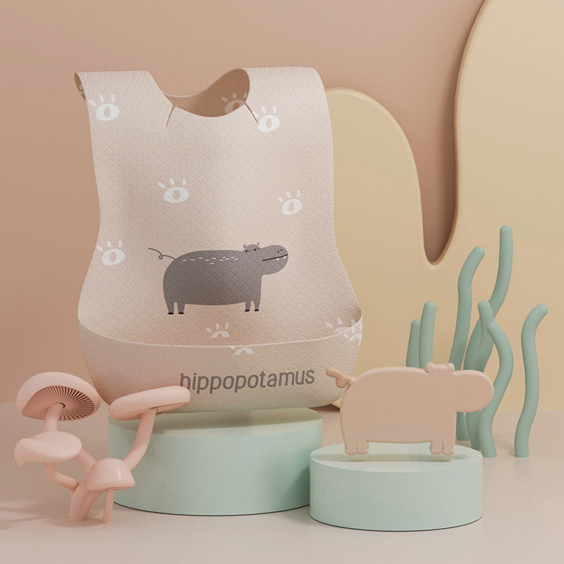 Wholesale bibs for infants and young children ins newborn baby eating absorbent children's disposable bibs