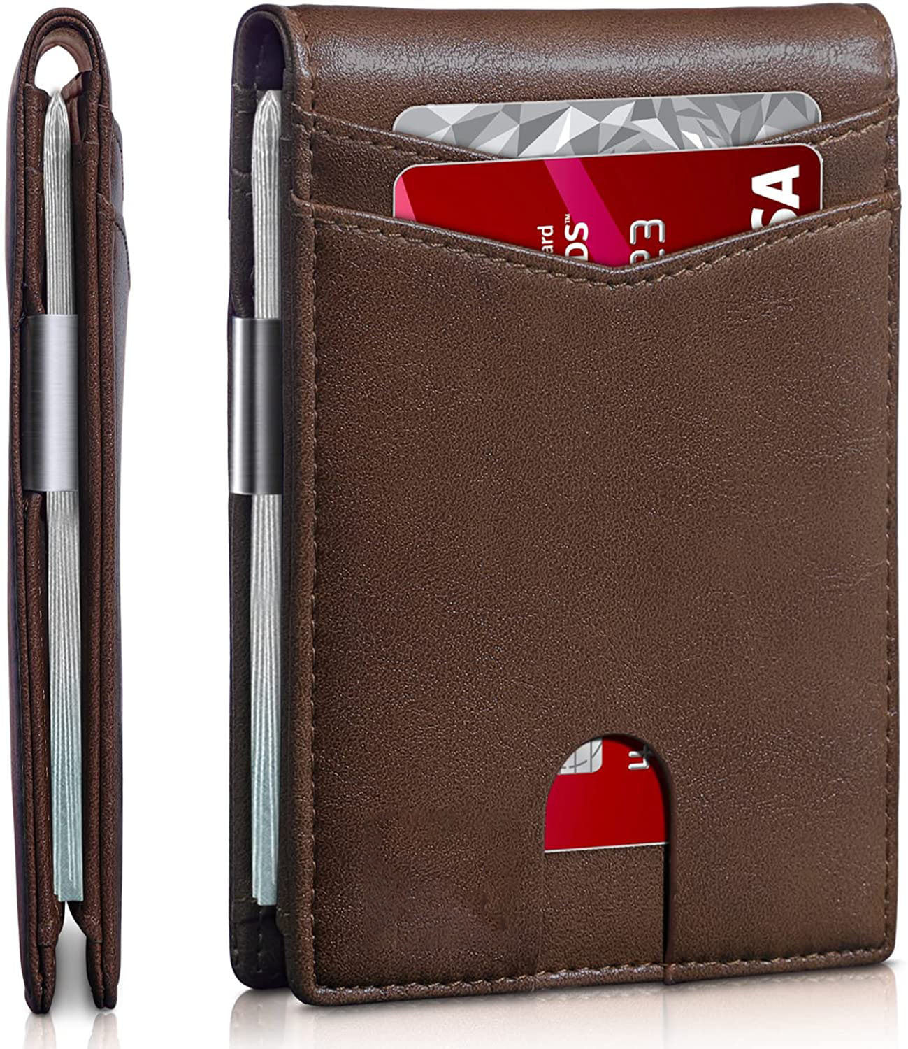 RFID Genuine Leather Card Holder – 12 Card Slots | Aladinae