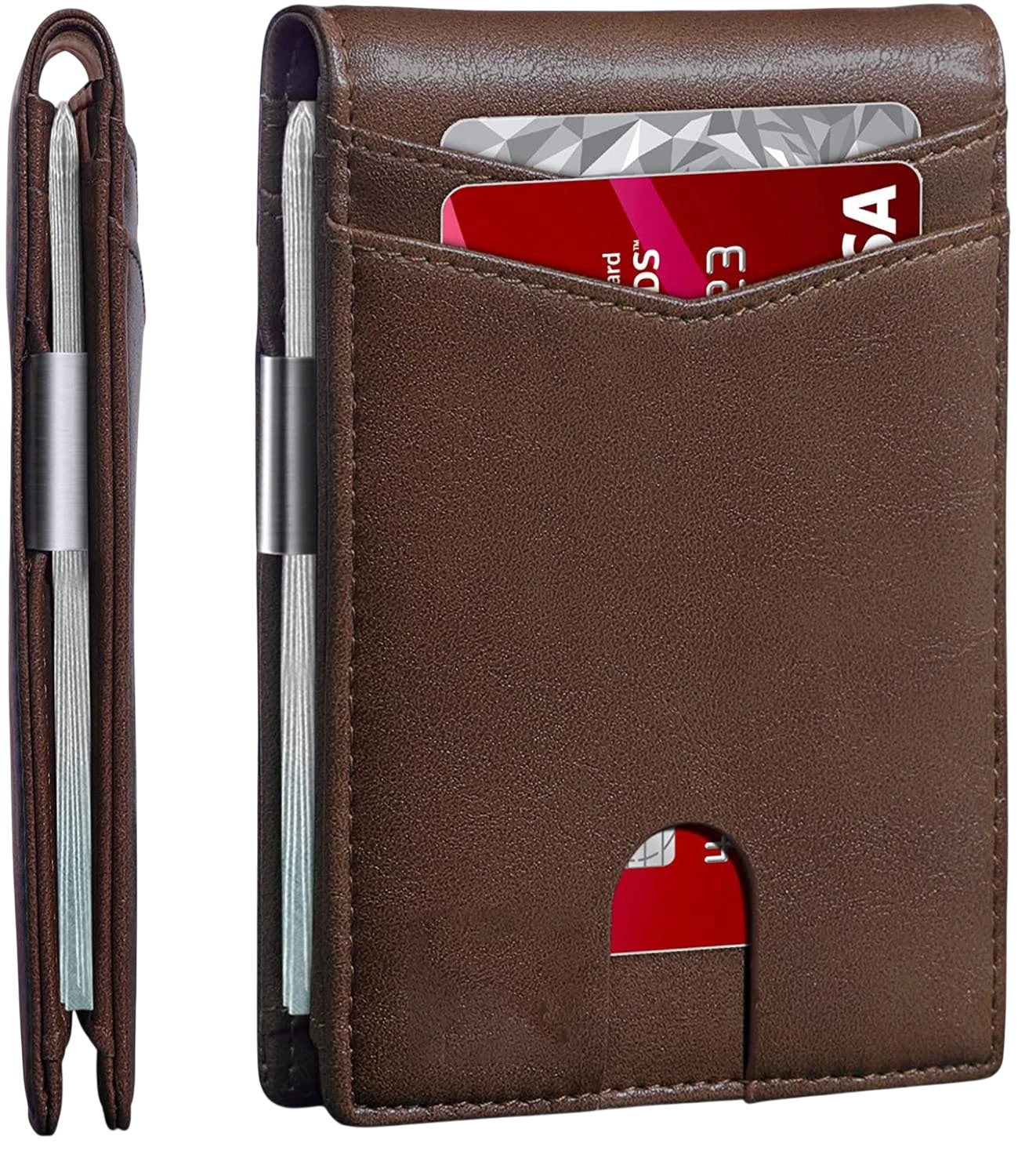 RFID Genuine Leather Card Holder – 12 Card Slots | Aladinae