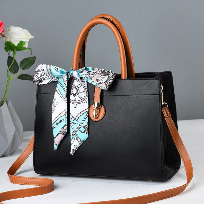 Fashion ladies bag large capacity bag crossbody mother style solid color net celebrity simple western style small bag bags