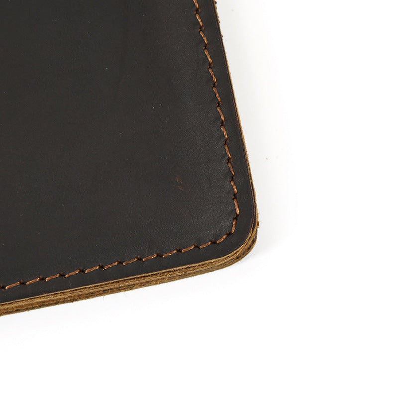 Men's Crazy Horse Leather Bifold Wallet | Aladinae