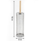 Amazon Rolling BBQ Basket Outdoor BBQ Grill Basket 304 Stainless Steel Perforated BBQ Tube BBQ Net