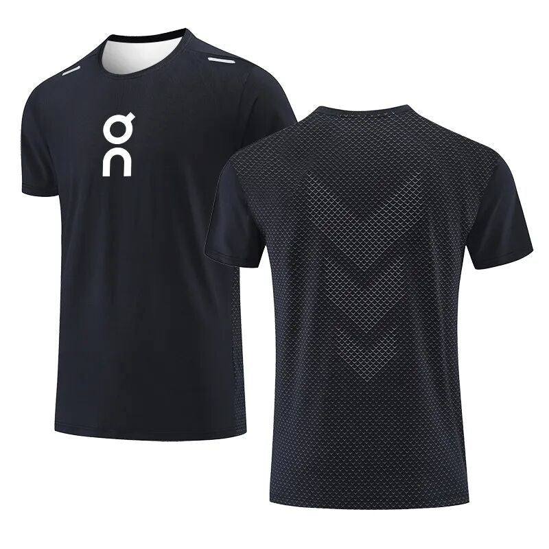 Men's Quick-Dry Mesh T-Shirt - Short Sleeve, Crew Neck