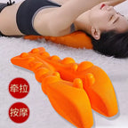 EVA massage pillow, cervical and spinal relaxation frame, cervical massage pillow, shoulder and neck pillow, EVA hot-pressed injection molded neck support and lumbar support.
