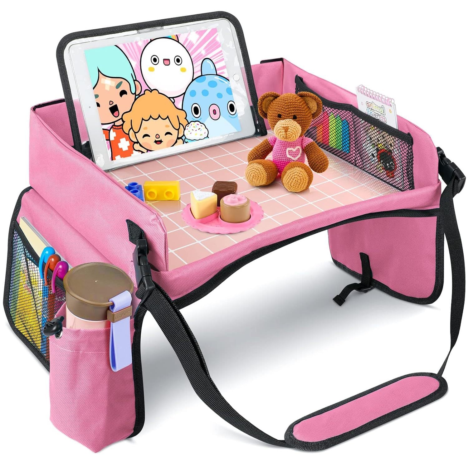 Amazon Bestseller: Travel Car Tray for Kids, Car Seat Storage Tray, Kids Toy Tray