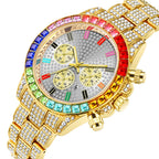 Men & Women's Multi-Dial Crystal Calendar Watch
