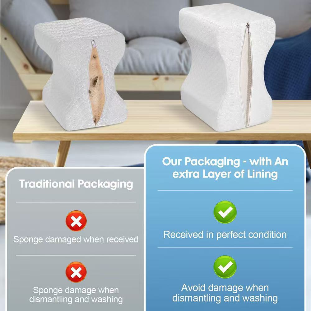 Amazon wholesale memory foam leg pillows, knee pillows, footrests, pregnancy leg pads, pressure-relieving foot mats, yoga leg pillows