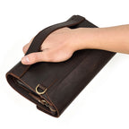 Large Capacity Leather Clutch Bag – Crazy Horse | Aladinae