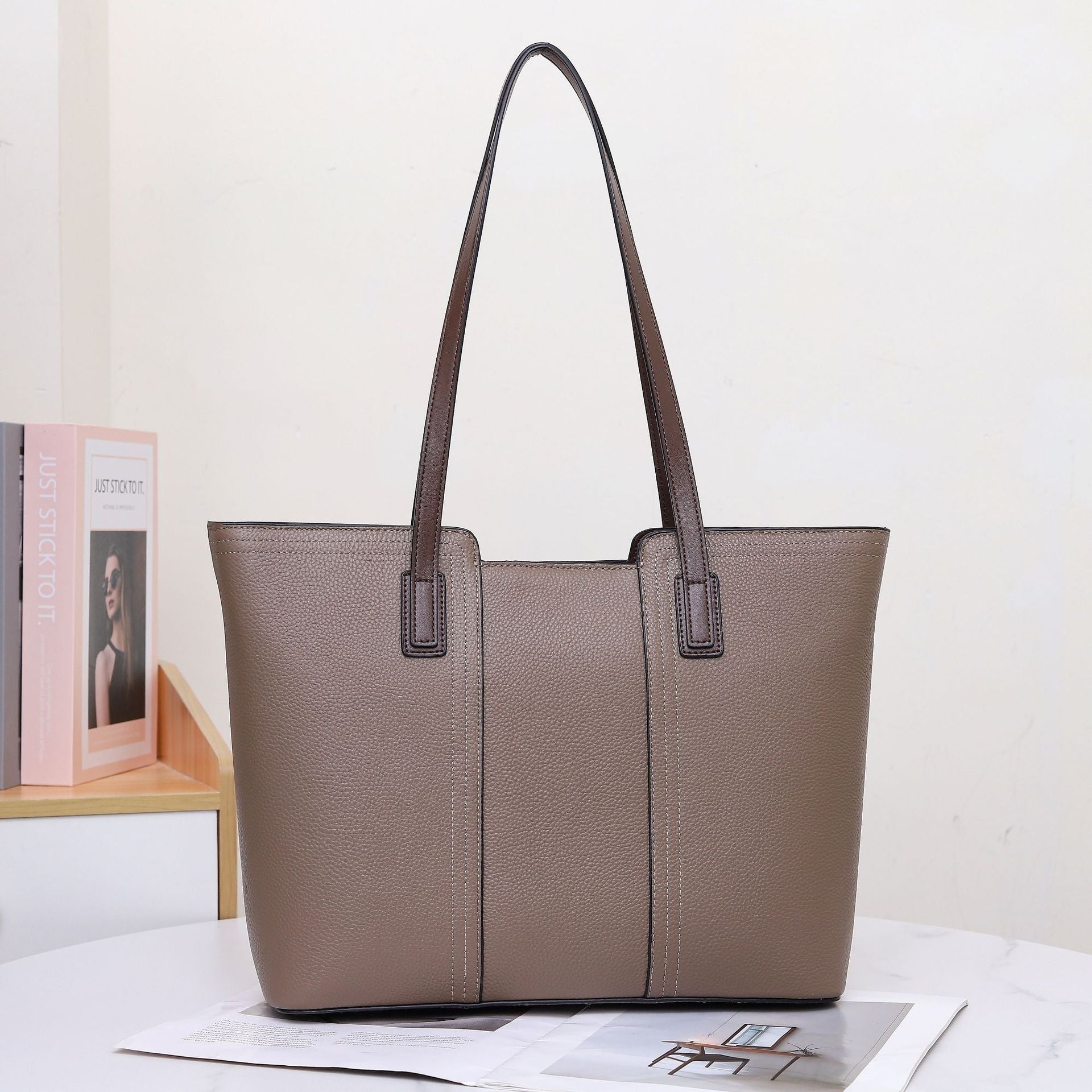 Foreign trade large bag women's 2024 new tote bag women's large capacity commuter bag women's versatile mother's bag shoulder bag women