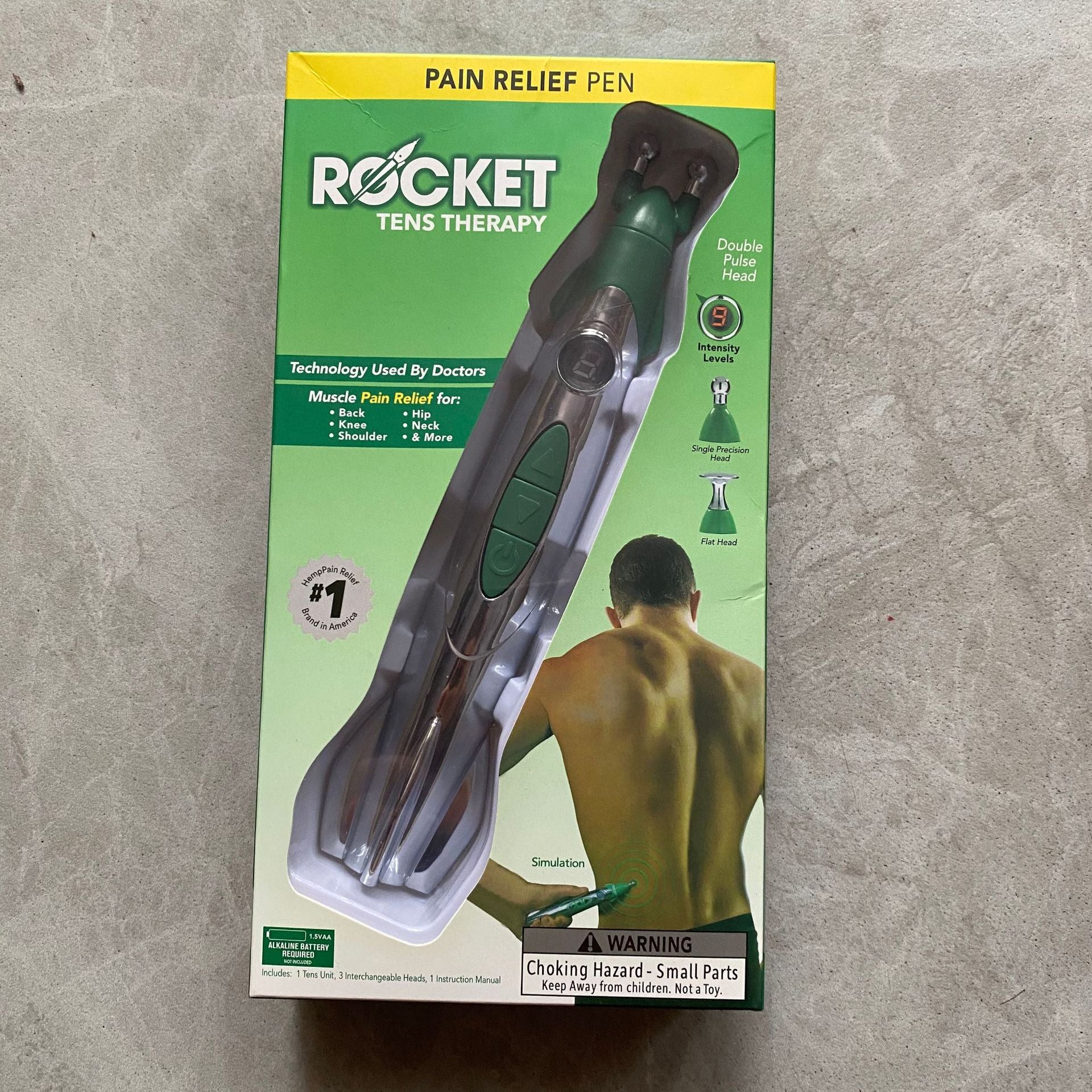 HempvanaRocket muscle massage therapy pen acupuncture pen electric meridian dredging electrotherapy pen