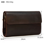 Large Capacity Leather Clutch Bag – Crazy Horse | Aladinae