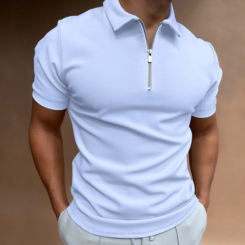 Men's Navy Polo Shirt – Short Sleeve Fitted | Aladinae