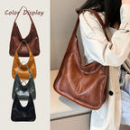 Retro Textured Shoulder Bag