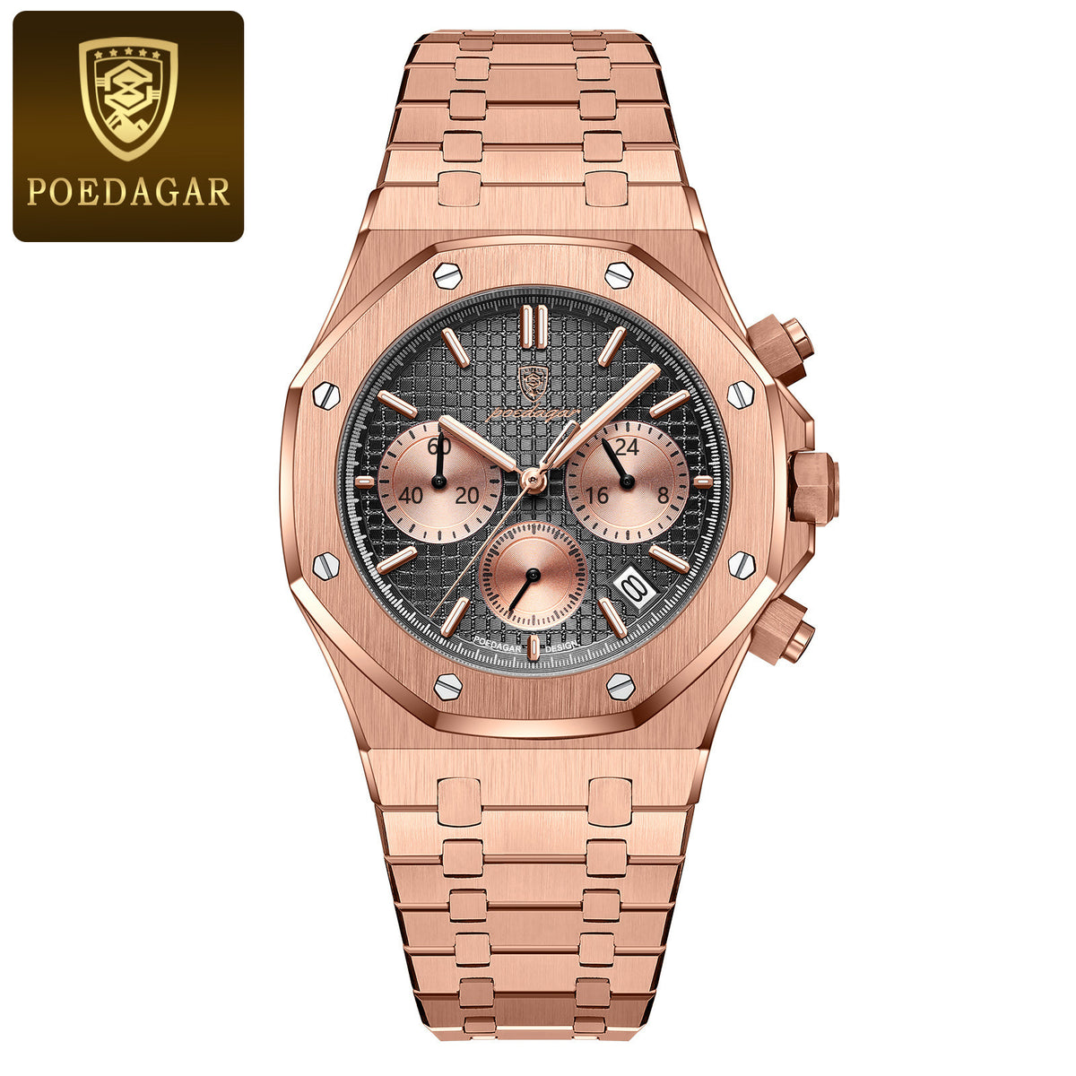 Men's Multi-Function Quartz Watch - Waterproof, Luminous