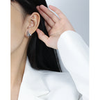 655 Korean version of ins original design simple and versatile seagull series texture S925 sterling silver earrings for women