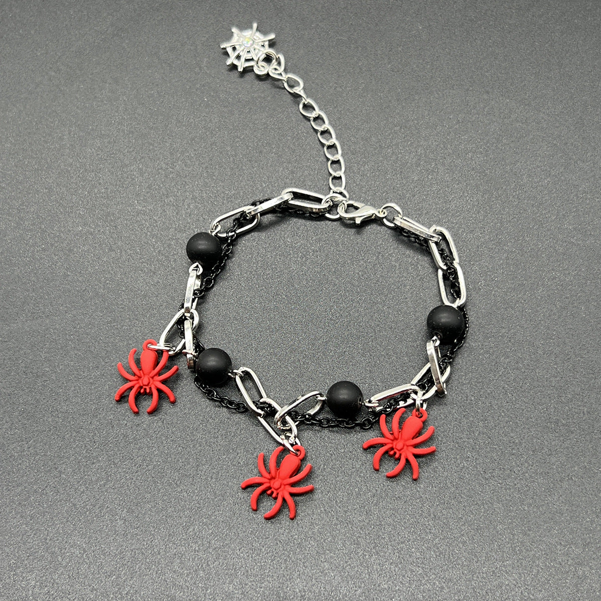 European and American cross-border bracelet couple bestie black and white dice hip-hop handmade guitar microphone five-pointed star hand jewelry