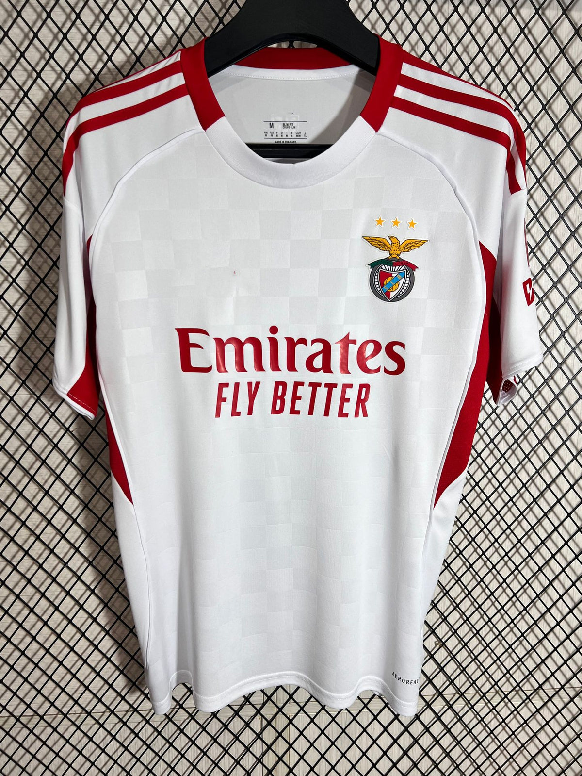Men's Short-Sleeve Football Jersey - Polyester, Striped