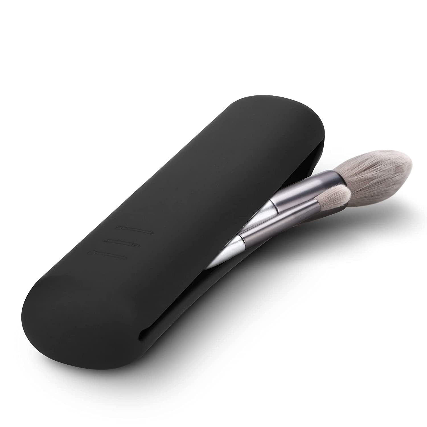 Amazon environmentally friendly silicone beauty egg storage case travel portable powder puff storage box dustproof beauty egg storage