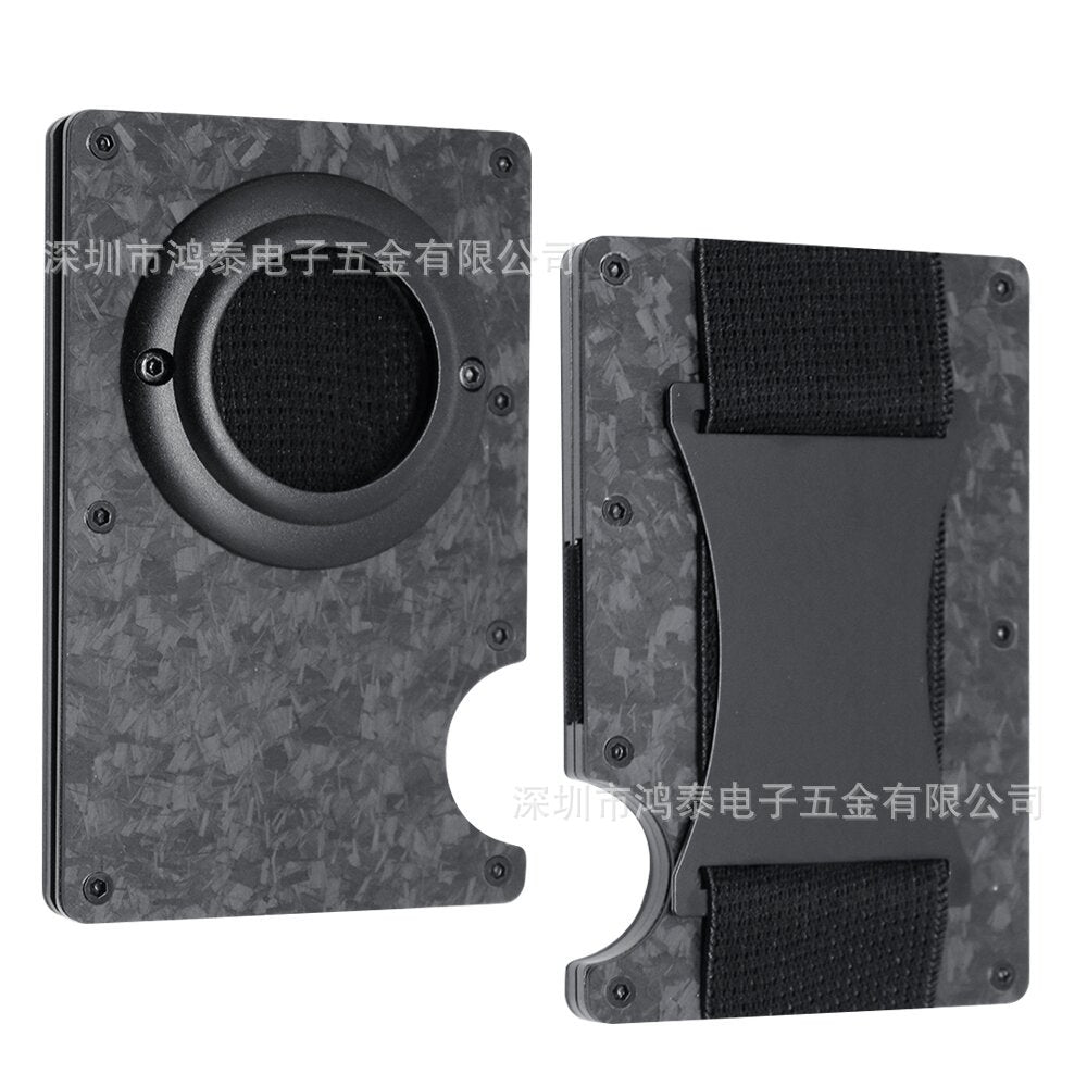 Men's RFID Metal Card Holder – Forged Carbon Design | Aladinae