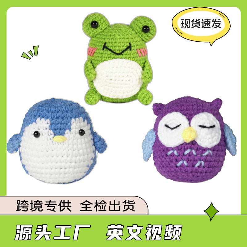 English instruction manual Amazon new product handmade crochet material bag weaving DIY wool making small toy decoration
