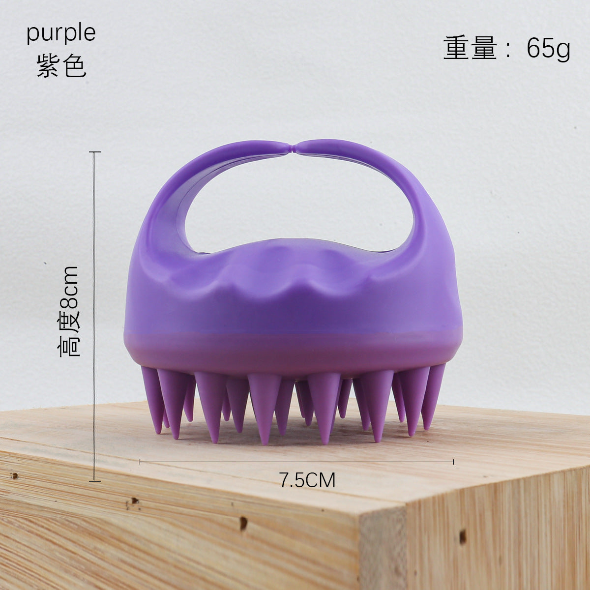Factory direct sales of silicone shampoo brush, multi-functional massage brush, wet and dry shampoo comb, shower massage shampoo brush.