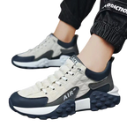 Men's Khaki Thick Sole Casual Sneakers | Aladinae