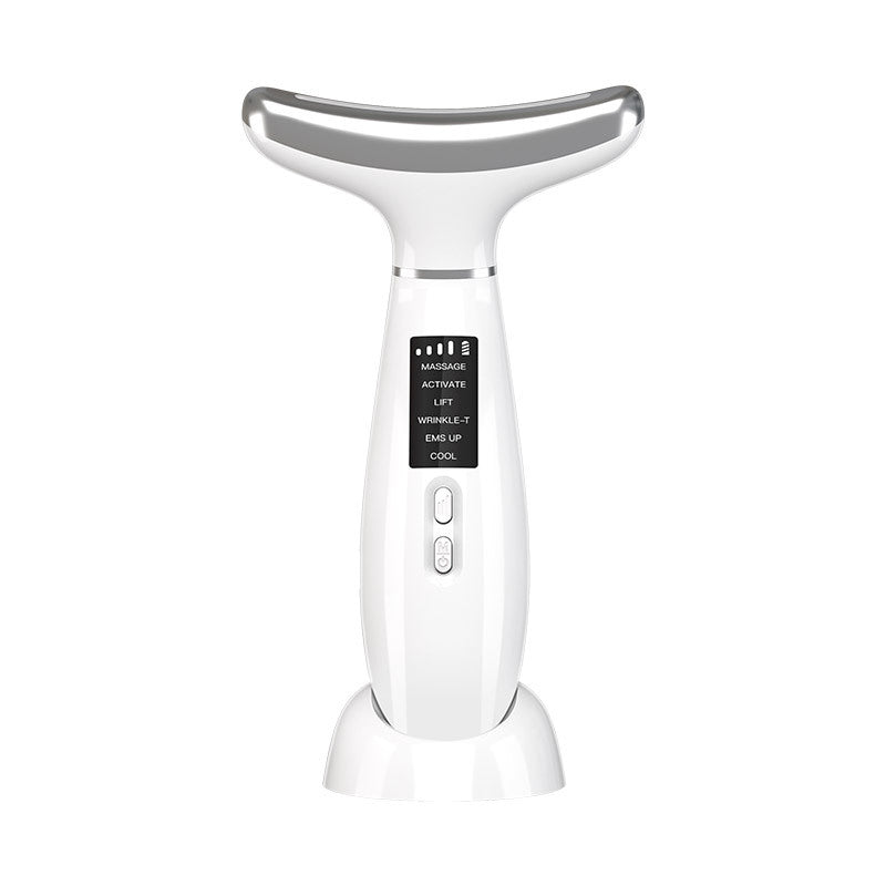 Neck beauty instrument vibration massage neck wrinkle instrument small iron lifting neck face color light introduction beauty instrument facial beauty