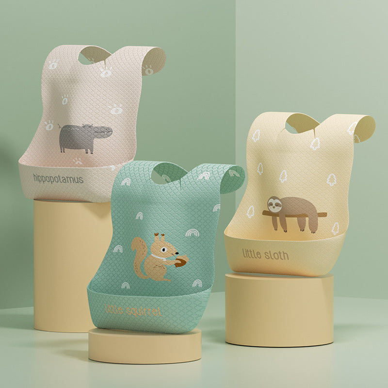Wholesale bibs for infants and young children ins newborn baby eating absorbent children's disposable bibs