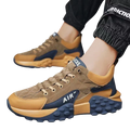 Men's Khaki Thick Sole Casual Sneakers | Aladinae