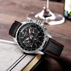MEGIR Men's Sports Watch, Black | Aladinae