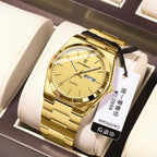 Men's Ultra-Thin Quartz Watch - Waterproof, Luminous