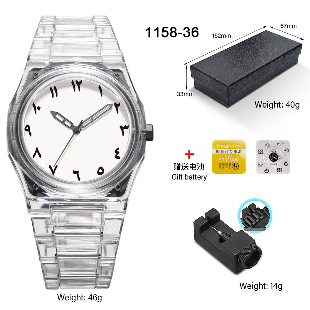 SHUAIKE new personality fashion large dial women's watch candy color trend fashion watch decorative color watch